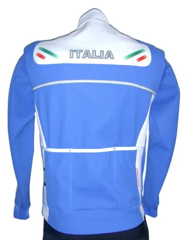 Acqua Windproof Mens Cycling Jacket Royal Blue by Santini