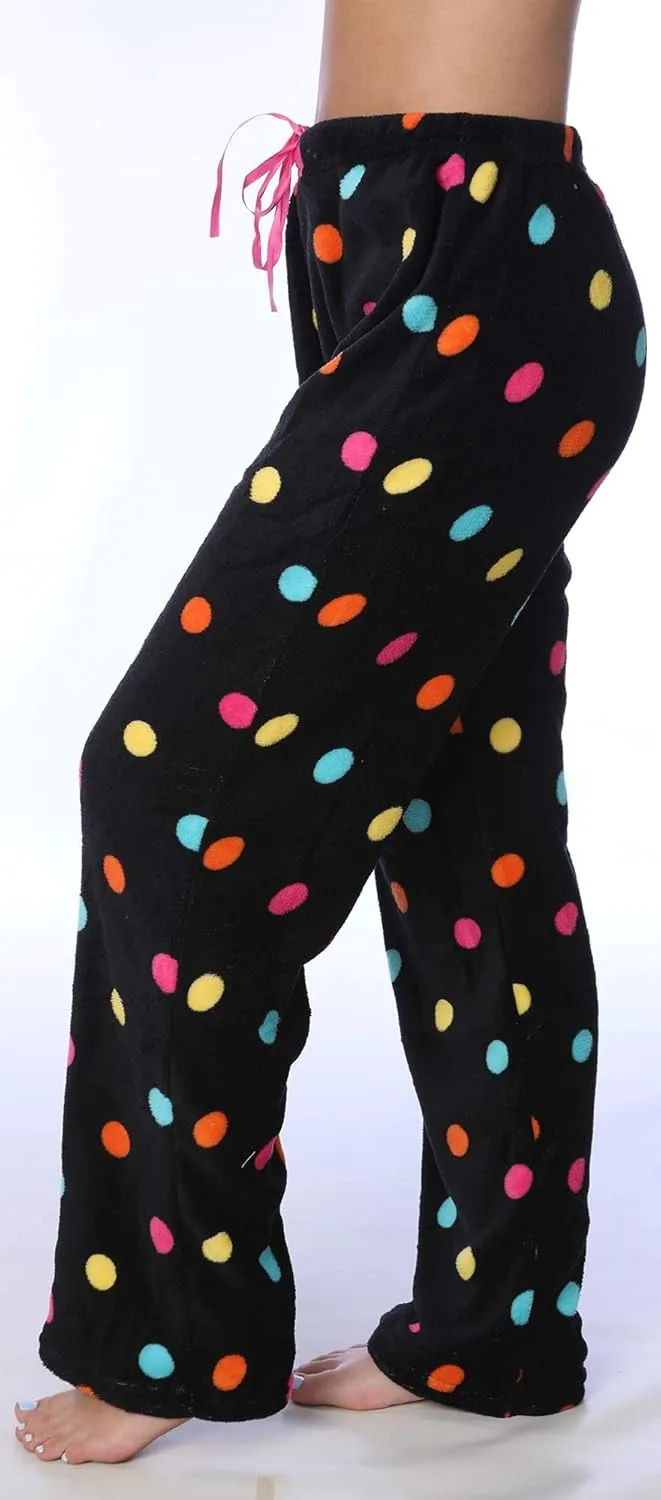 Active Club Womens Valentine Pajama Pants - Valentine PJ Fleece Lounge PJs for Women, Fun Cute Pajama Pants for Women