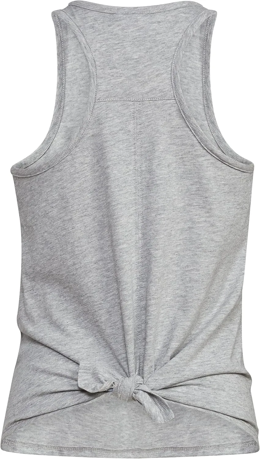 adidas Girls' Sleeveless Tie-Back Tank Top