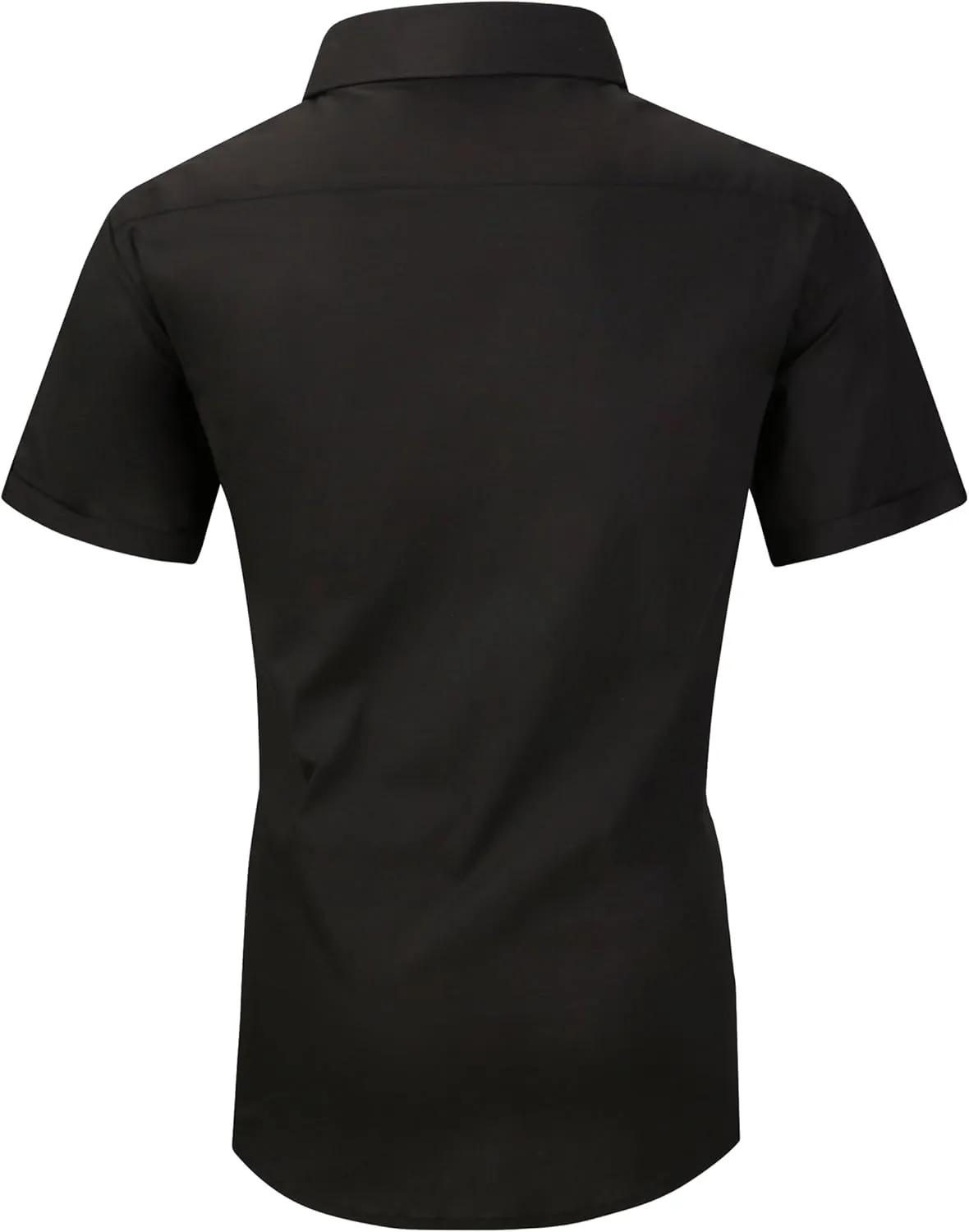 Alex Vando Mens Dress Shirts 4-Way Stretch Wrinkle Free Regular Fit Short Sleeve Men Button Down Shirt