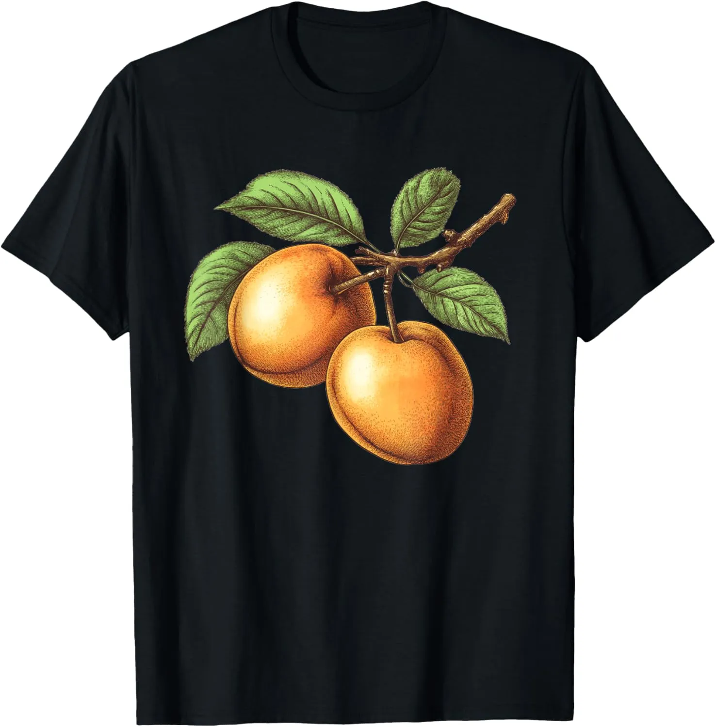 Apricot Fruit Vintage Sunset T-Shirt