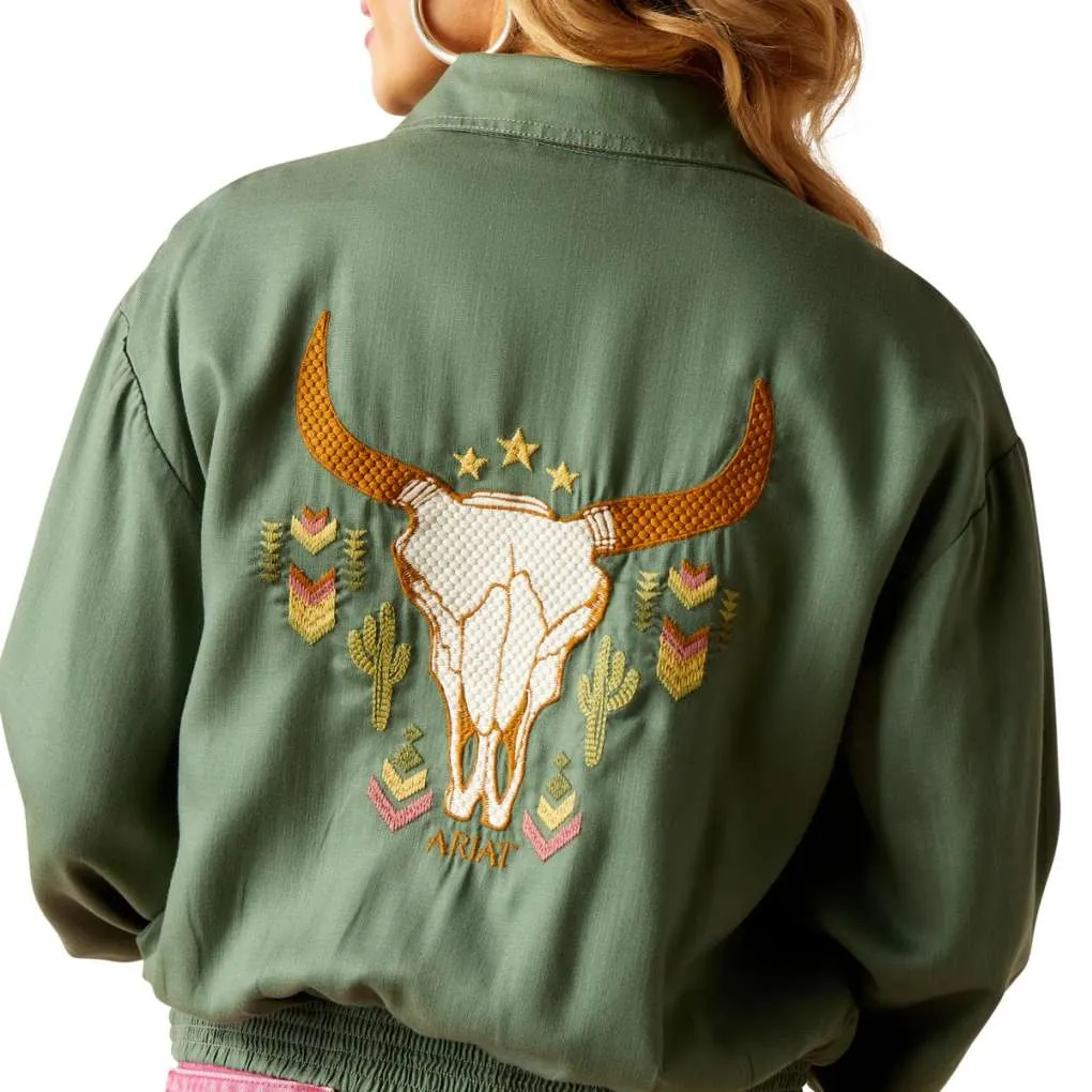 Ariat Ladies Edgerton Jacket Duck Green