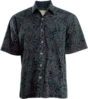 Autumn Gold Tropical Hawaiian Batik Shirt