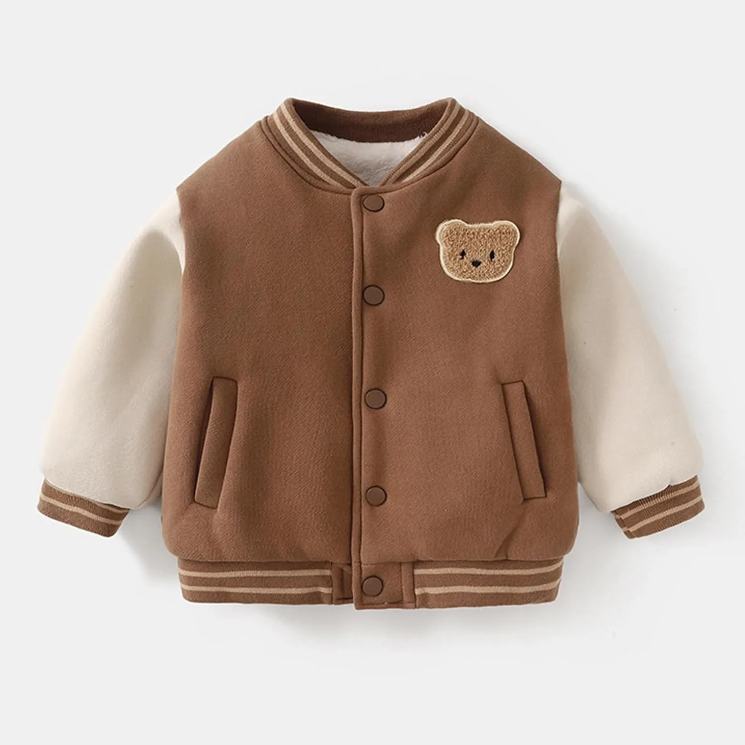 Baby Boy Girl Varsity Baseball Jacket Causal Slim Fit Varsity Letterman Jacket Boys Bomber Jackets Winter Clothes