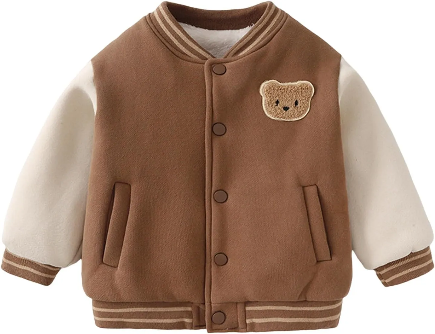 Baby Boy Girl Varsity Baseball Jacket Causal Slim Fit Varsity Letterman Jacket Boys Bomber Jackets Winter Clothes