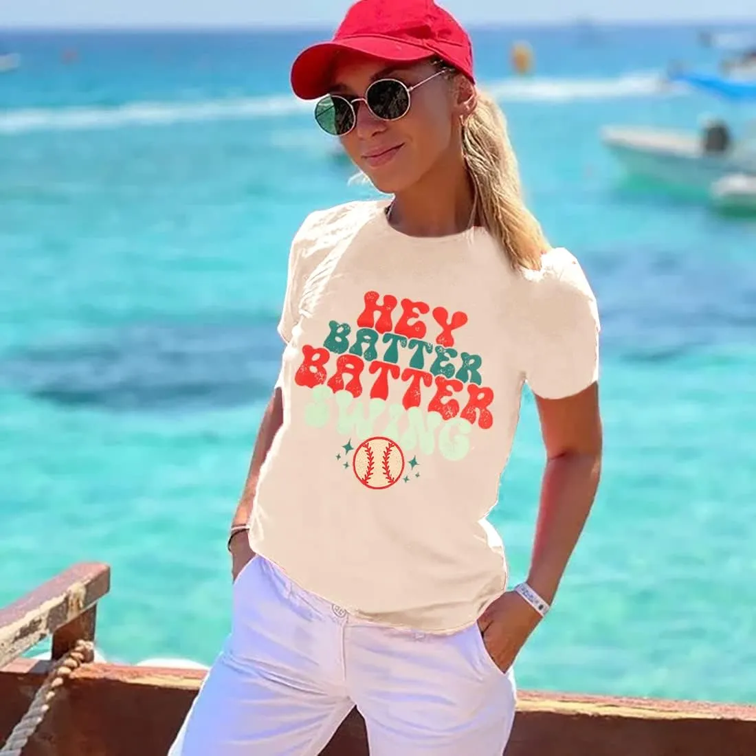 Baseball Shirt Women Oversized Game Day Shirts Dadgers Baseball Fan Shirt Sport Team Fans Short Sleeve Tee