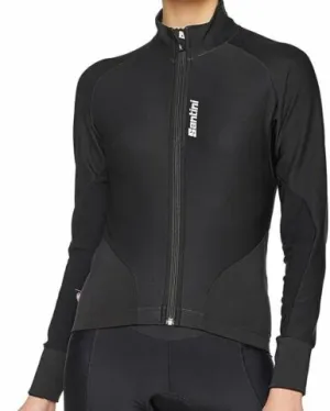 Beta Windproof Womens Cycling Jacket Black by Santini