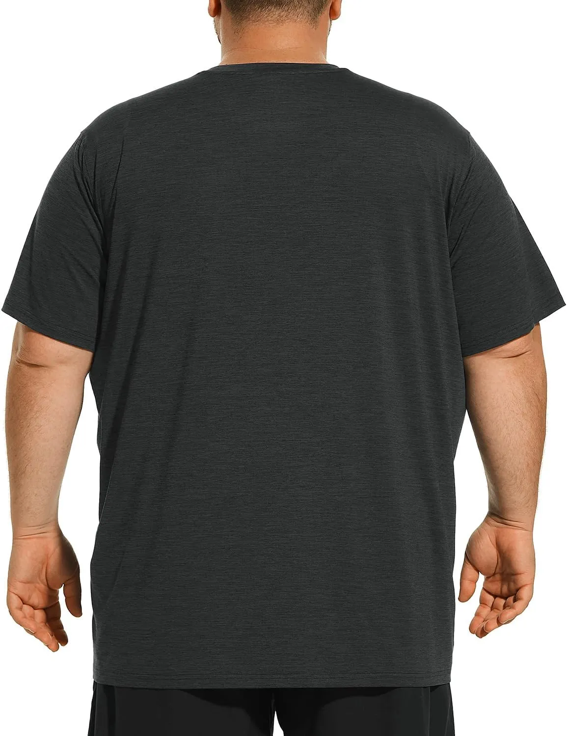 Big and Tall Mens T-Shirt UPF 50  Sun Protection Swim Shirt SPF Quick Dry 2XL-6XL