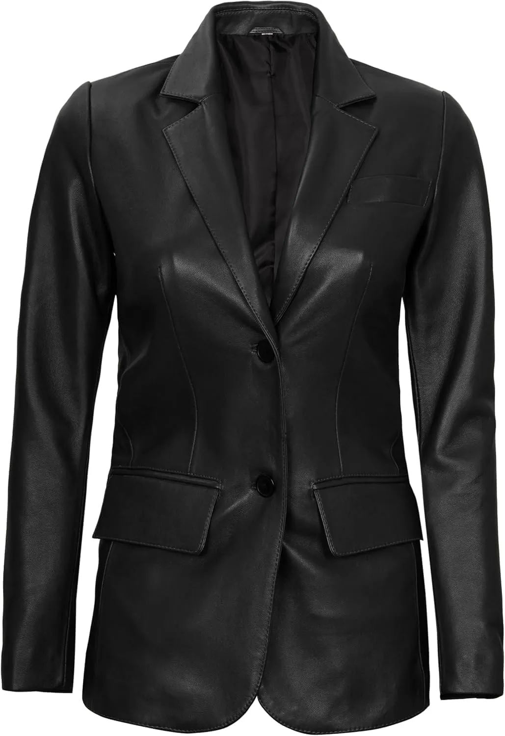 Blingsoul Leather Blazer Jacket Women - Leather Coats for Women