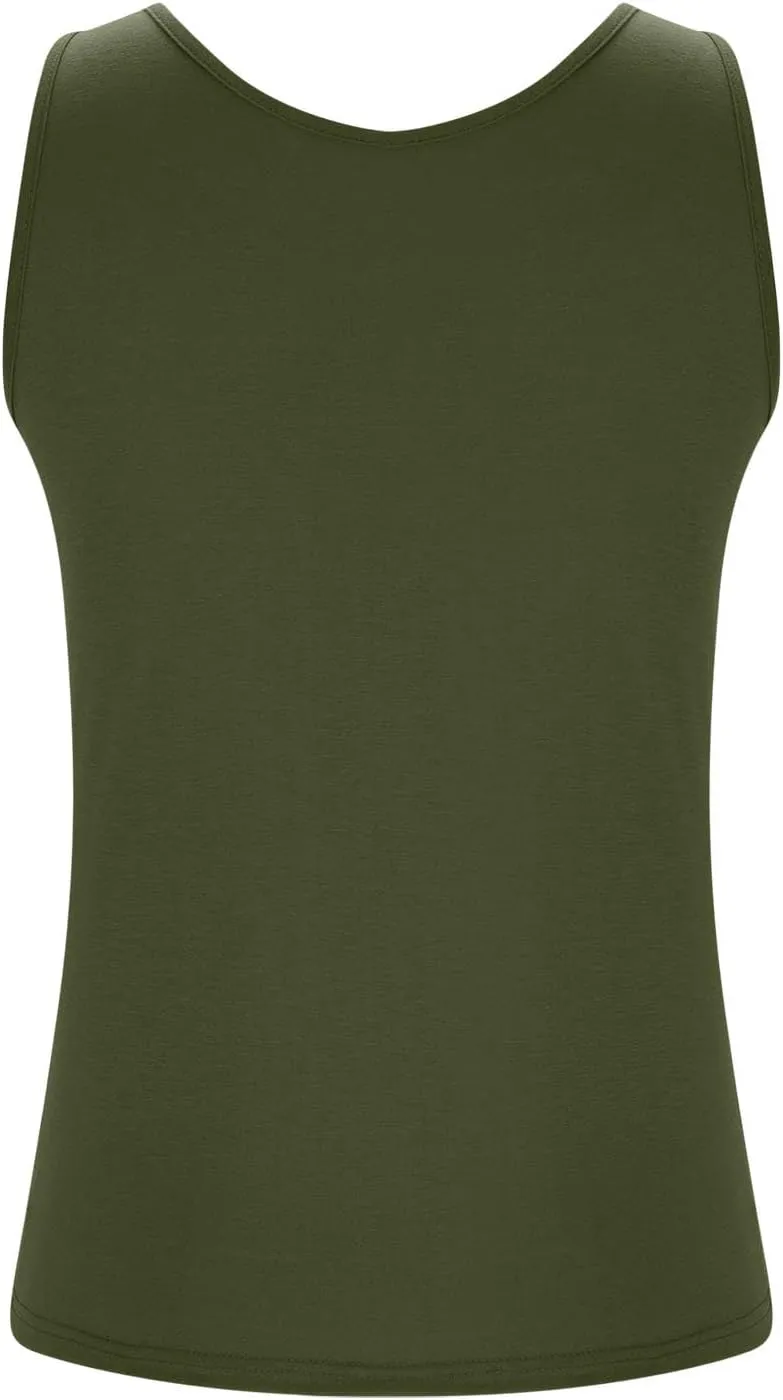Camisole Tops for Women Built in Bra Plus Size Tank Tops Padded Sleeveless Top Summer 2025 Vacation Tank Top