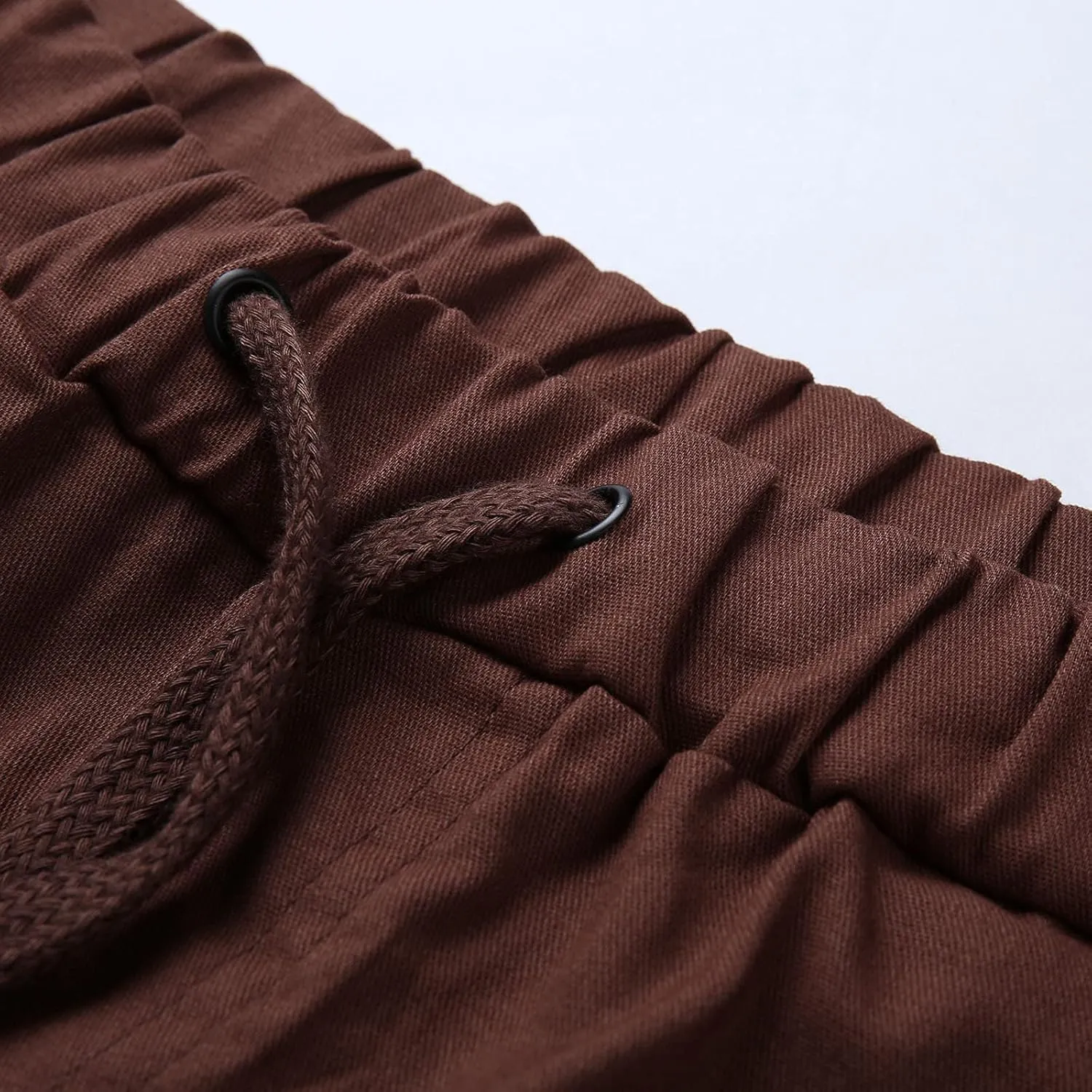 Cargo Pants for Men Big and Tall, Cargo Pants with Pockets Men's Heavyweight Cargo Fleece Sweatpants Stretch Elastic