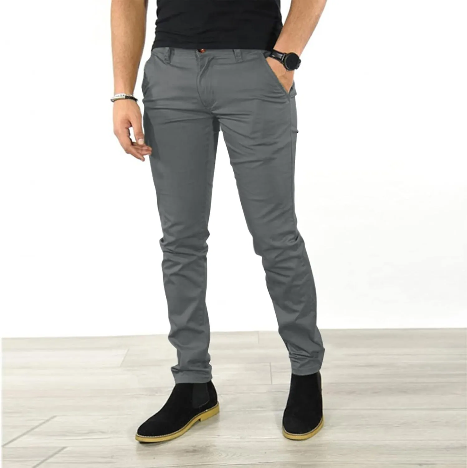 Cargo Pants for Men Joggers Casual Dress Pants for Men 2023 Cargo Pants for Men Solid Casual Multiple Pockets Outdoor