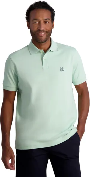 Chaps Men's Polo Shirt - Classic Fit Short Sleeve 2-Button Double Knit Cotton Polo Shirt (S-XL)