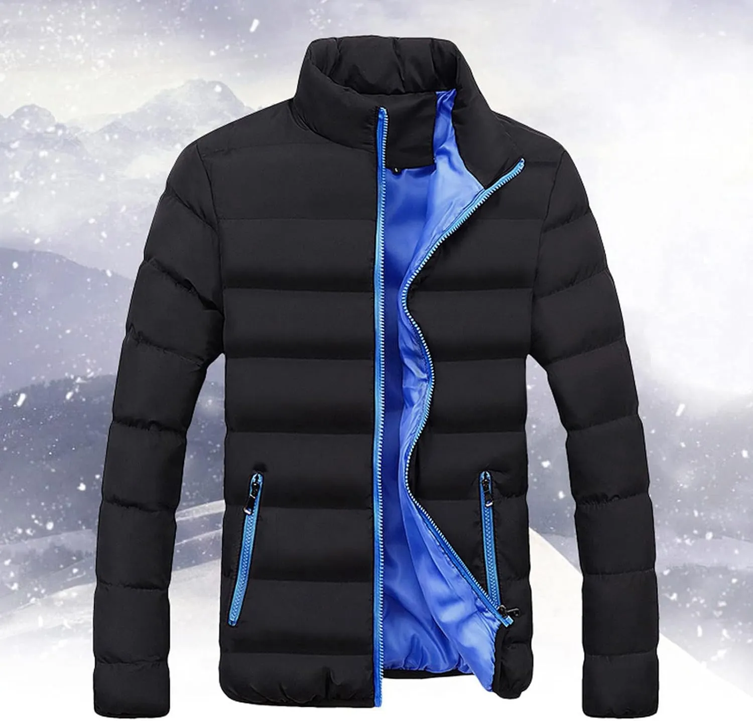 Coats for Men Jacket Winter Coat Bubble Casual Men Fit Thick Men's Coats Jackets Men's Thicken Warm Winter Coat