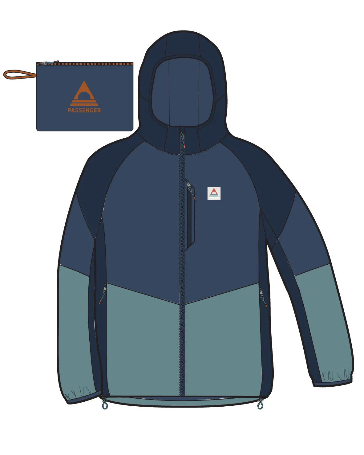 Daybreak Lightweight Recycled Thermore Insulated Jacket - Rich Navy/Dark Denim/Arctic