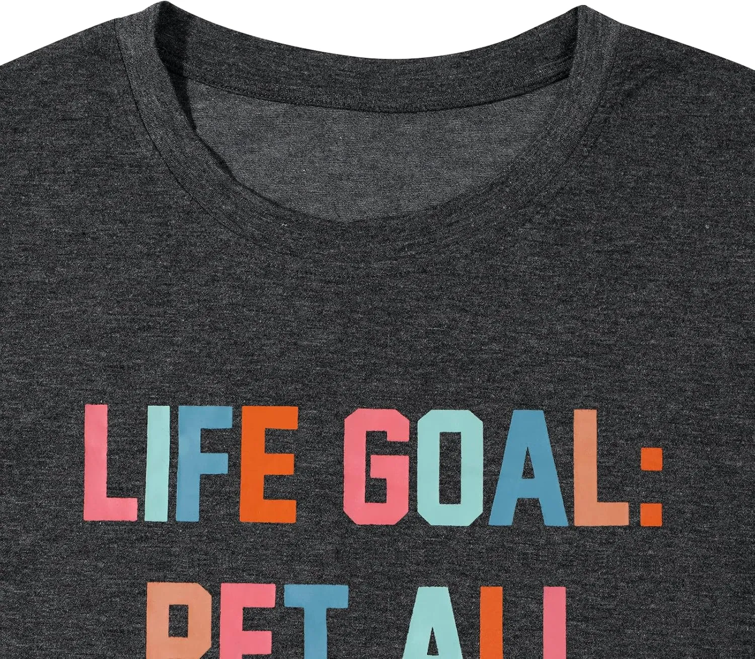 Dog Mom T-Shirt for Women - Pet Lover Shirt With Funny Saying Letter Print - All The Dogs Dog Mama Tee Top