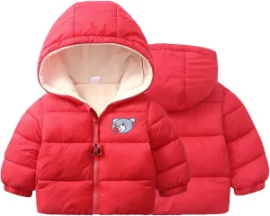 Dress Coat for Girls Kids Toddler Baby Girls Boys Winter Warm Thick Cotton Long Sleeve Hooded Padded Girl Jackets 6t