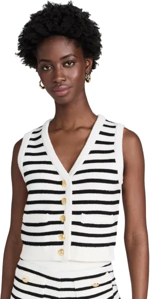 English Factory Women's Striped Knit Vest Top