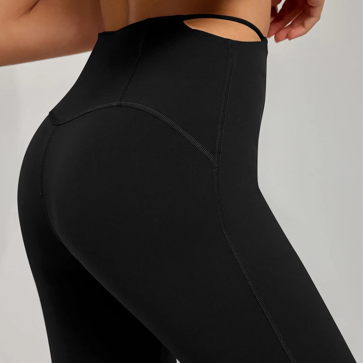 Flare Leggings for Women Cut Out Side High Waisted Bell Bottom Bootcut Yoga Pants Wide Leg Workout Leggings
