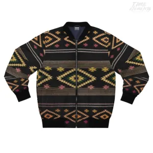 Funky Shaman Black Gold | Native American Lightweight Bomber Jacket