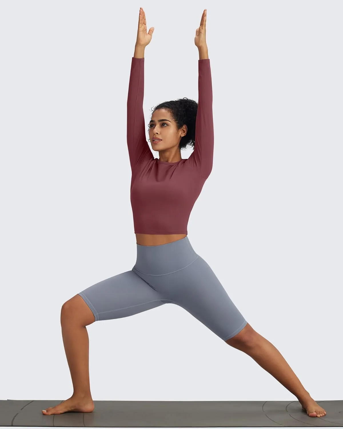 G4Free BareFeel Long Sleeve Workout Tops for Women Slim Athletic Gym Yoga Shirt Cropped Basic Tight Shirt