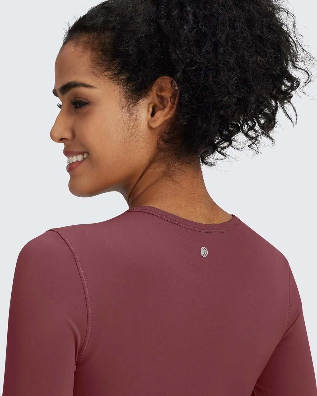 G4Free BareFeel Long Sleeve Workout Tops for Women Slim Athletic Gym Yoga Shirt Cropped Basic Tight Shirt
