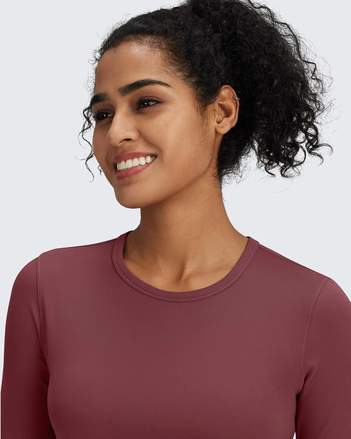 G4Free BareFeel Long Sleeve Workout Tops for Women Slim Athletic Gym Yoga Shirt Cropped Basic Tight Shirt