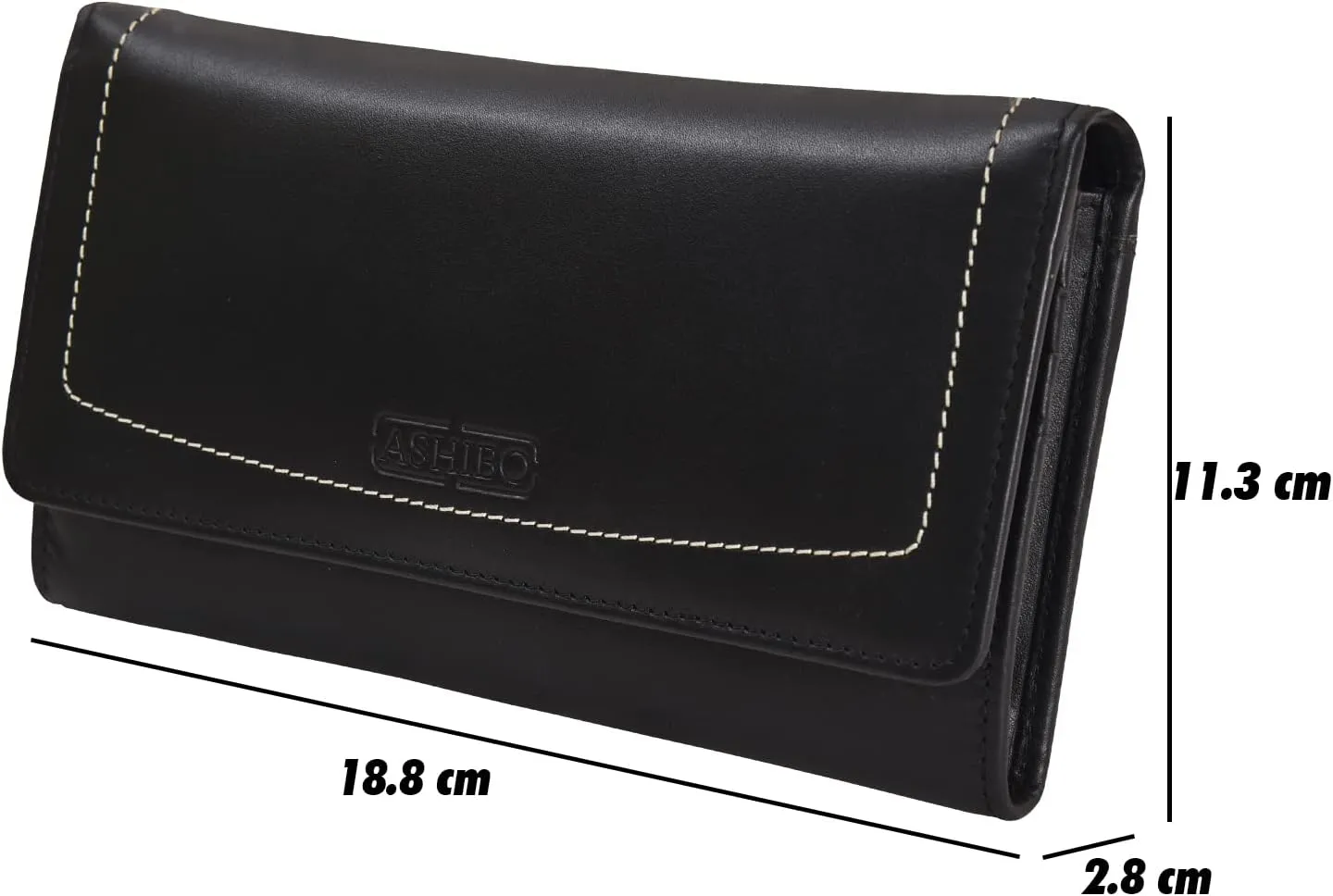 Genuine Leather Wristlet Clutch Wallet Purse