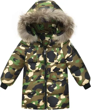 Girls Boys Down Cotton Coats Padded Jacket Thick Winter Cotton Puffer Coat Jacket Boys Girls Girls Trench Star Apparel
