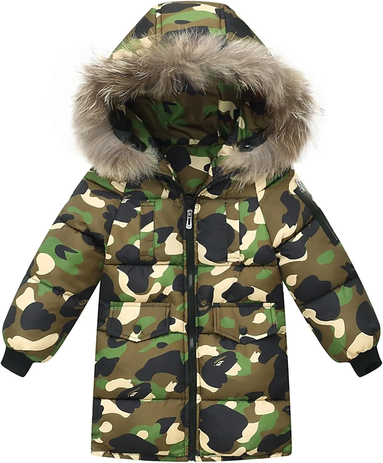 Girls Boys Down Cotton Coats Padded Jacket Thick Winter Cotton Puffer Coat Jacket Boys Girls Girls Trench Star Apparel
