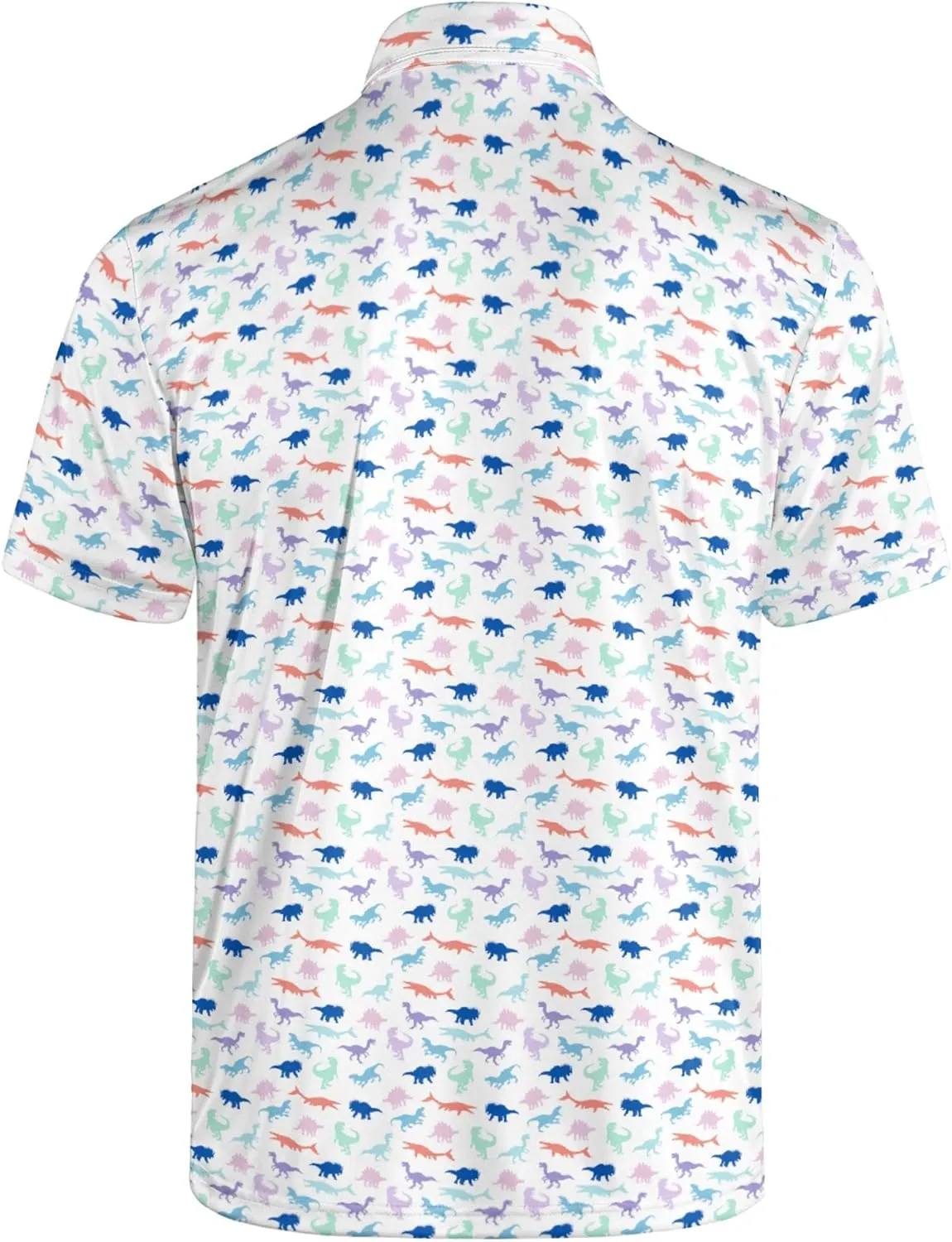 Golf Polos for Men Funny Moisture Wicking Golf Shirts Performance Quick-Dry Polo Shirts Short Sleeve