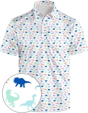 Golf Polos for Men Funny Moisture Wicking Golf Shirts Performance Quick-Dry Polo Shirts Short Sleeve