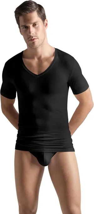Hanro Men's Cotton Superior V-Neck Shirt