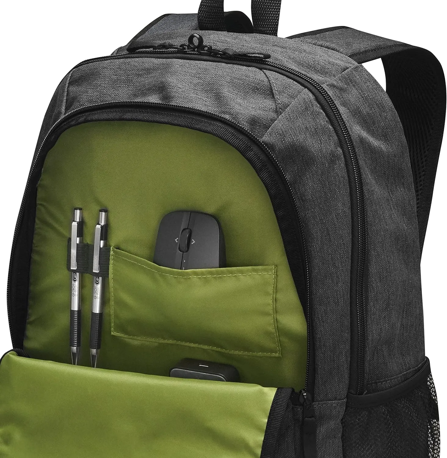HP Prelude Pro Backpack - Fits 15.6" Laptops - Durable Fabric w/ Water-resistant Coating - Padded Compartment, Zipper & Slip Compartments - Adjustable Padded Shoulder Straps (#4Z513AA)