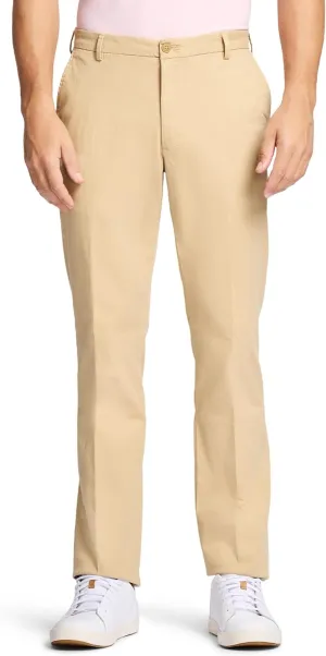 IZOD Men's Saltwater Stretch Flat Front Straight Fit Chino Pant