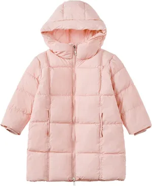 Kids Toddler Baby Girls Boys Winter Warm Thick Solid Cotton Long Sleeve Padded Jacket Coat Clothes Coats for Kids