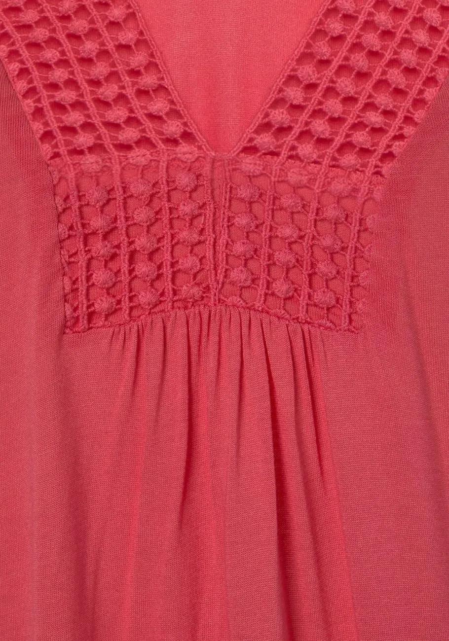 LASCANA Women's Crochet Insert Tank Top
