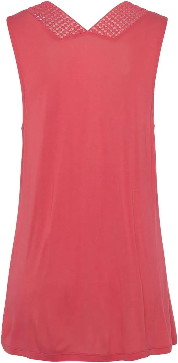 LASCANA Women's Crochet Insert Tank Top