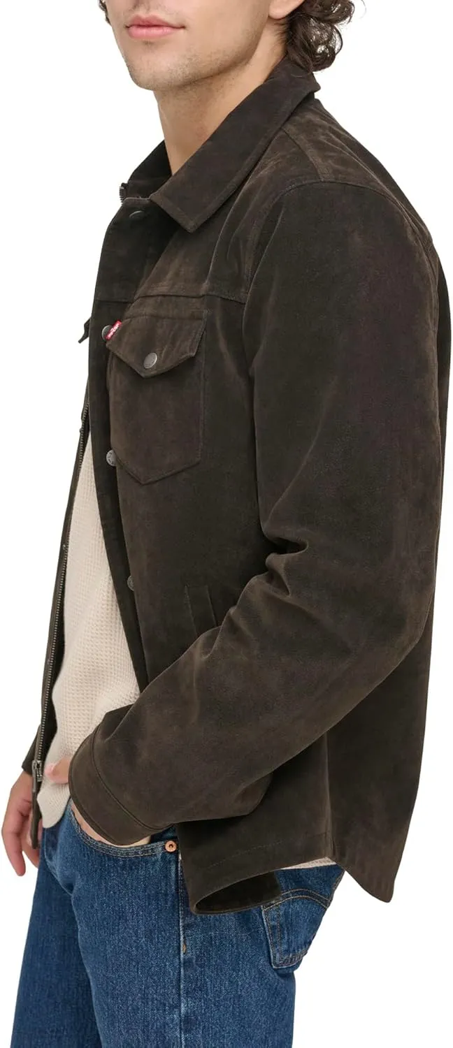 Levi's Men's Faux Leather Shirt Jacket