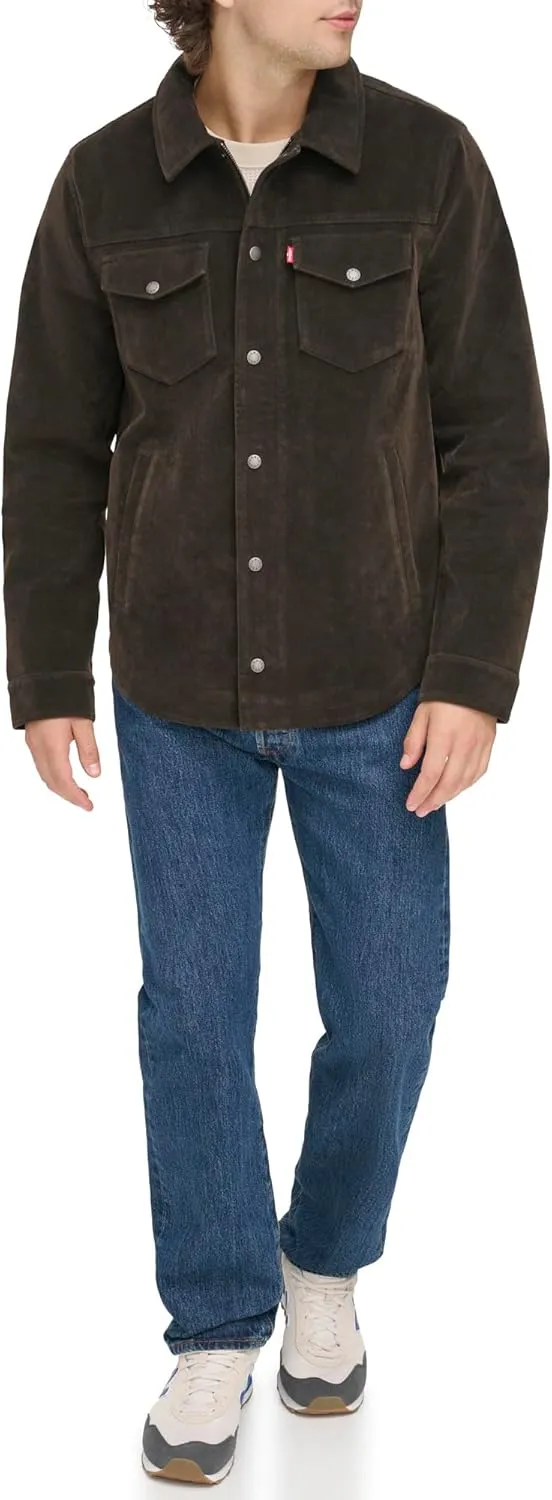 Levi's Men's Faux Leather Shirt Jacket