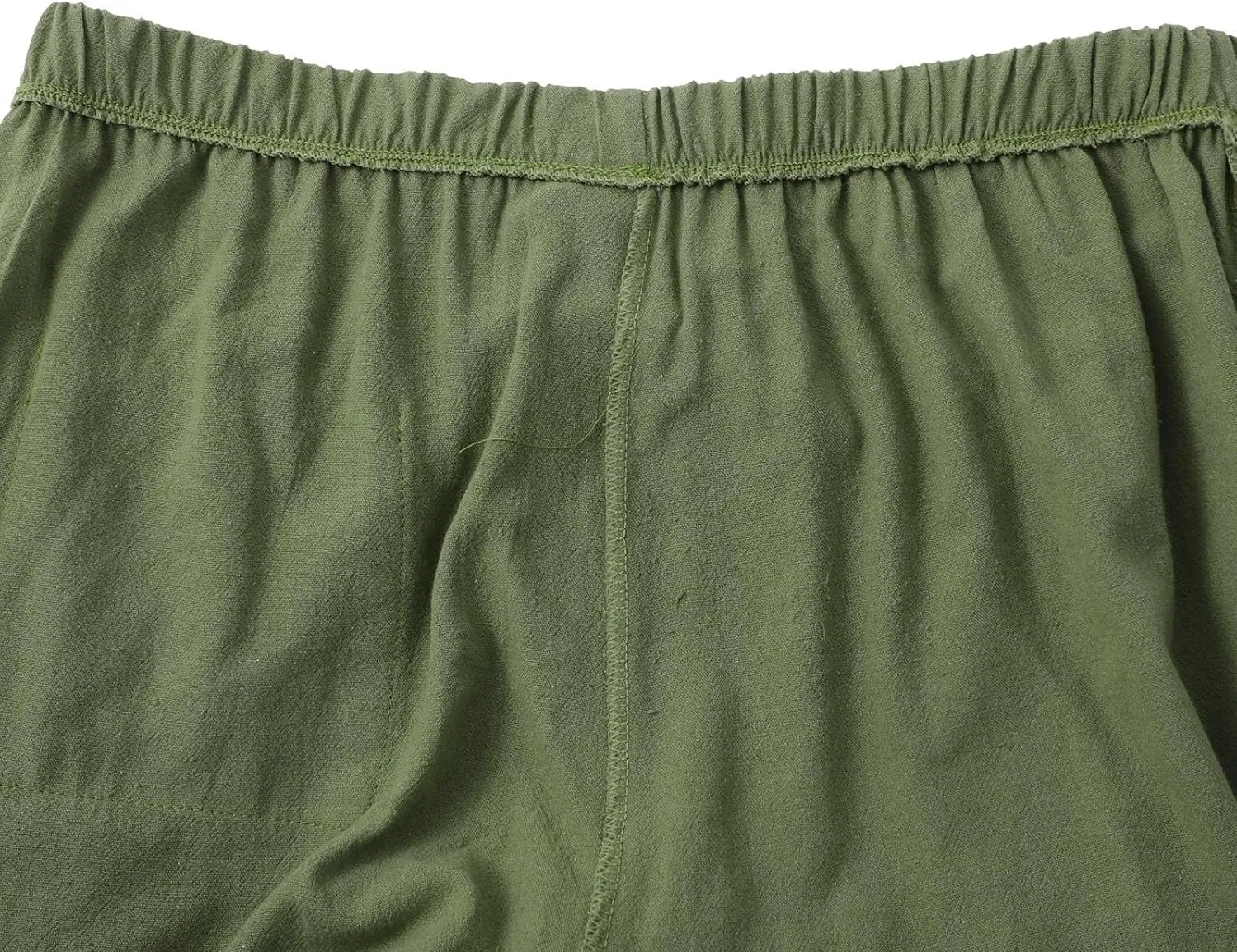 Linen Pants for Women High Waisted Wide Leg Pants Drawstring Elastic Waist Casual Trousers Summer Vacation Clothes