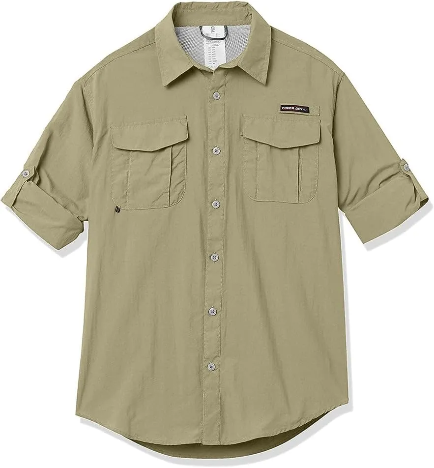 Little Donkey Andy Men's UPF 50  UV Protection Shirt, Short Sleeve Fishing Shirt, Breathable and Fast Dry
