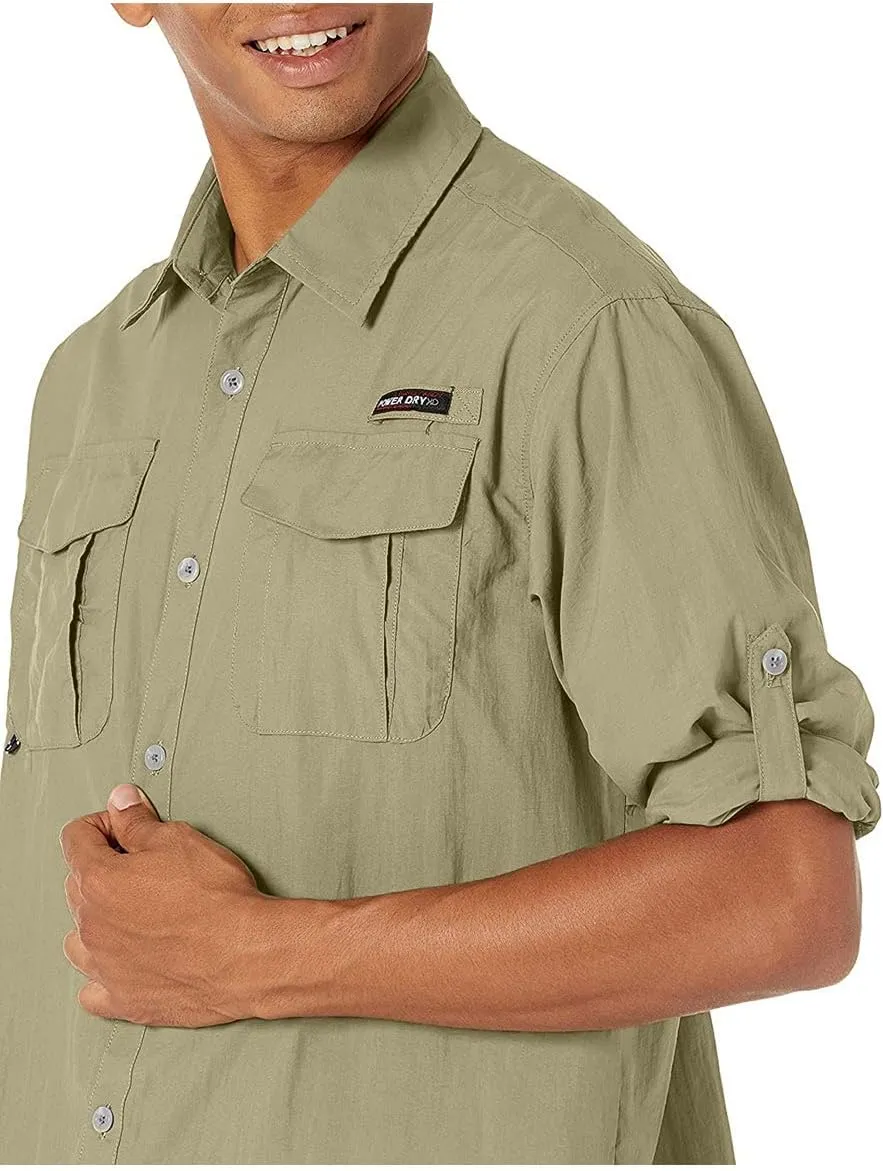 Little Donkey Andy Men's UPF 50  UV Protection Shirt, Short Sleeve Fishing Shirt, Breathable and Fast Dry