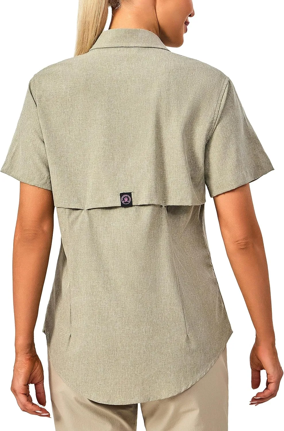 Little Donkey Andy Women's Lightweight UPF 50  Short Sleeve Shirt, Breathable Fishing Hiking Shirt, Air-Holes Tech