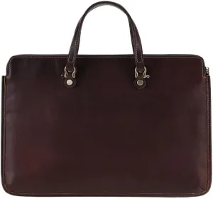 Men's Business Retro Briefcase Commuter Leather Handbag Man Cowhide Thin Custom Notes Computer Bag Man's Bag