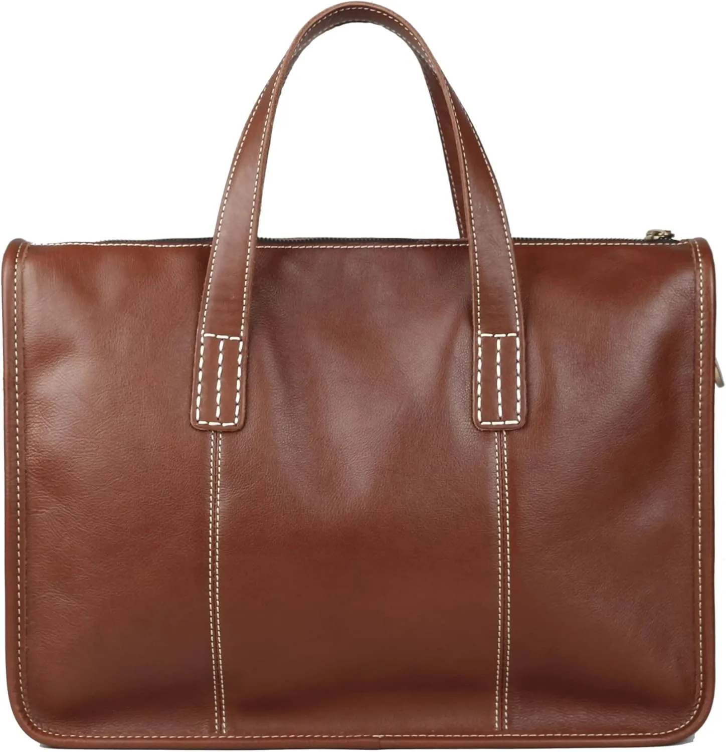 Men's Casual Tote Messenger Bag Briefcase Leather Bag Men for 13.3 Inch Laptop