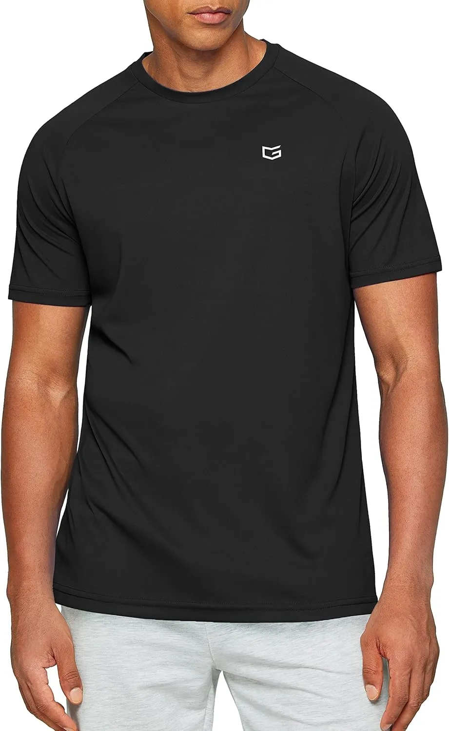 Men's Dry Fit Short Sleeve T-Shirt Crewneck Lightweight Tee Shirts for Men Workout Athletic Casual