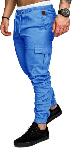 Men's Fashion Loose Handsome PocketJeans Pants Tooling Camouflage Pants M-4XL