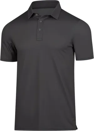 Men's Golf Polo Shirts Performance - Recycled Polyester Moisture-Wicking Dry Fit Short Sleeve Golfing Apparel