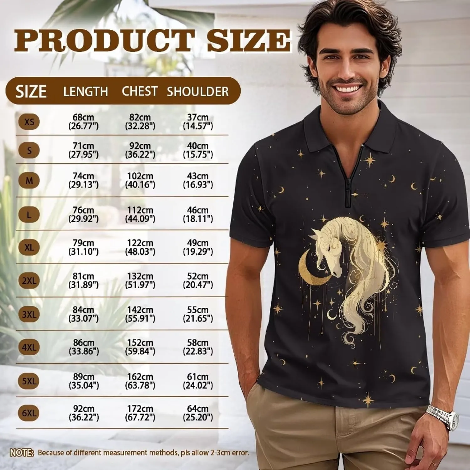 Men's Golf Shirts Short Sleeve Zipper Shirt Casual Slim Fit Sports Golf Shirt Summer Athletic Tennis Tops